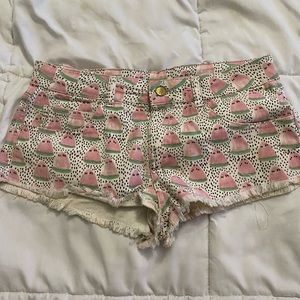Watermelon print shorts